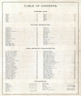 Table of Contents, Medina County 1897